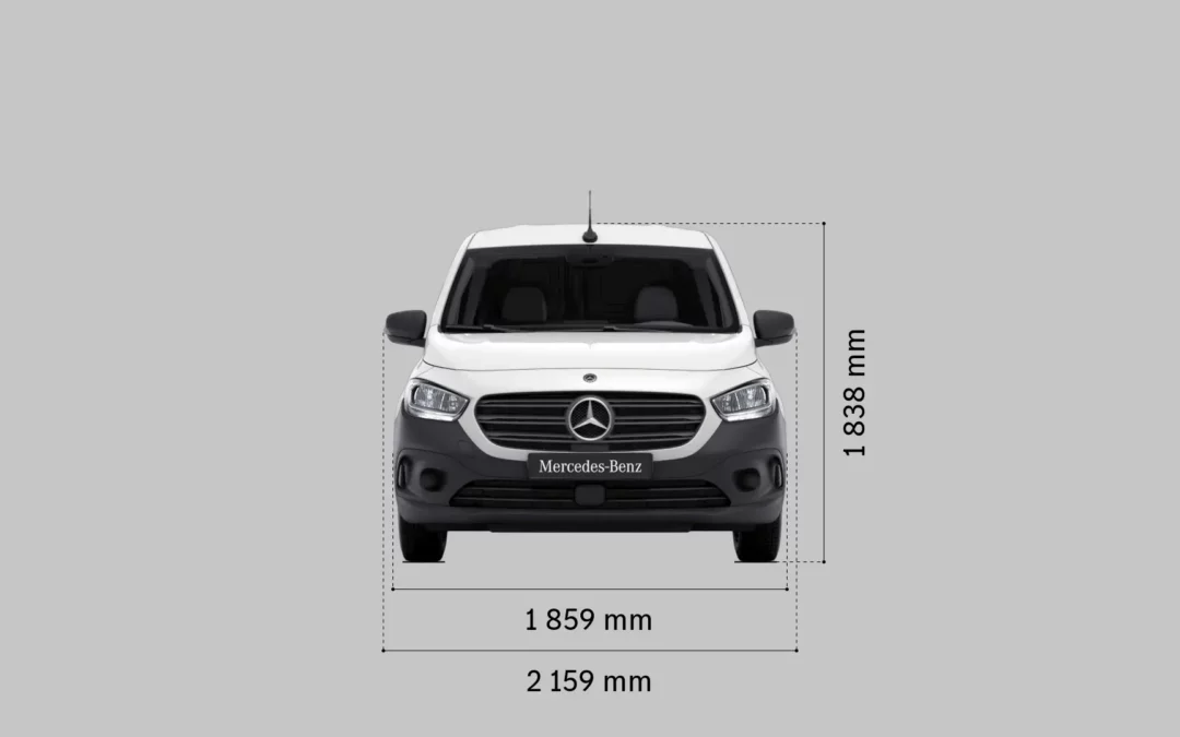 Dimensions des Mercedes, Citan, Vito et Sprinter