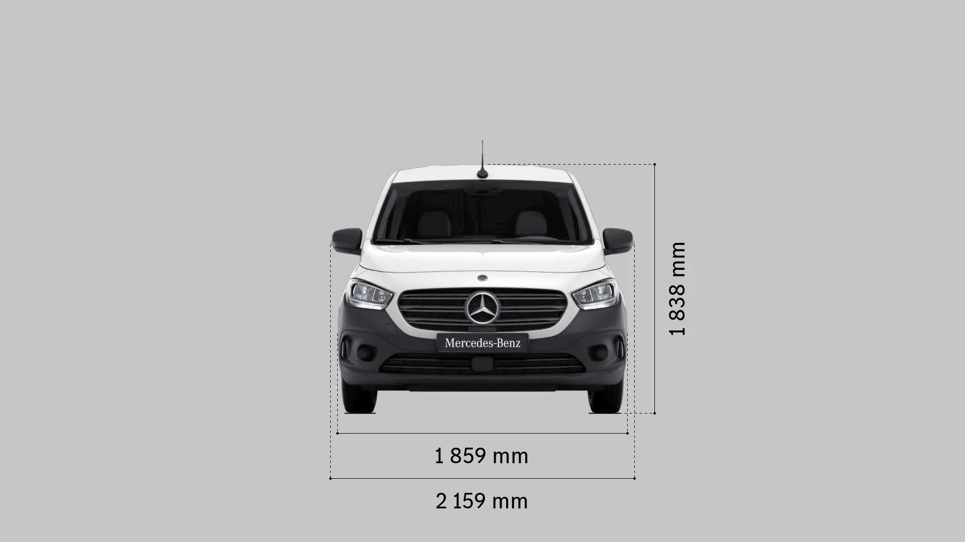 Dimensions des Mercedes, Citan, Vito et Sprinter
